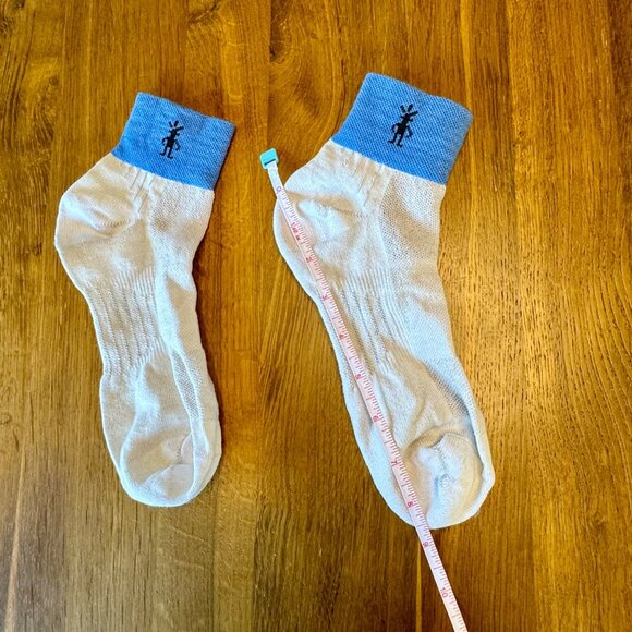 SMARTWOOL Merino Wool Hiking Socks Womens 7-8 M Medium Blue Ankle Sock EUC - Picture 7 of 7